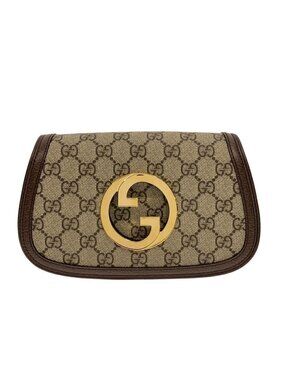 Gucci beige Pink Jumbo GG embossed Chain Crossbody Bag